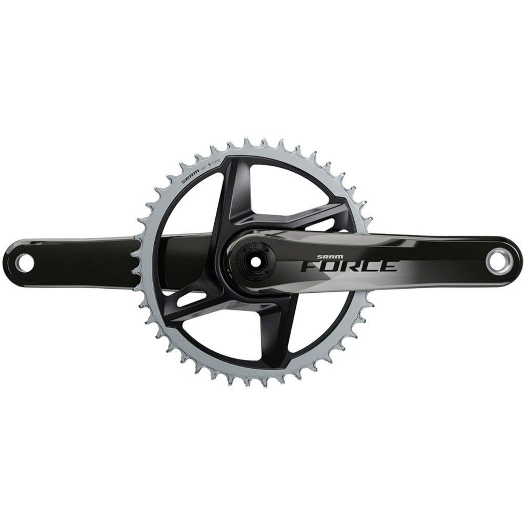 Force 1 AXS Wide Crankset - 170mm, 12-Speed, 40t, 8-Bolt Direct Mount, DUB Spindle Interface, Gloss Natural Carbon, D1