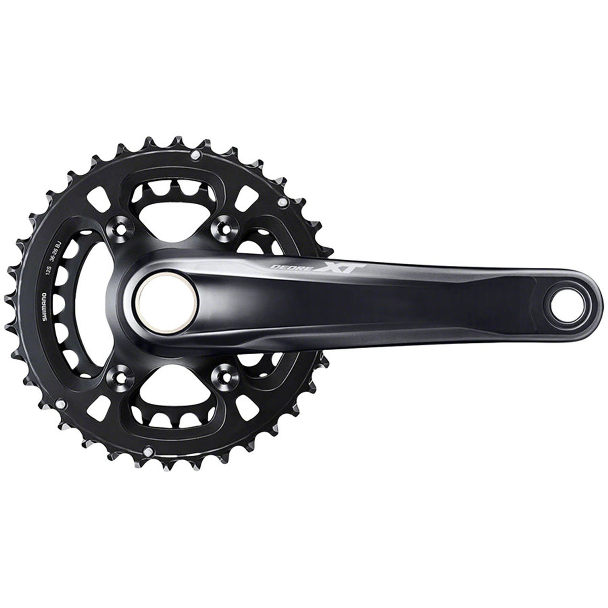 Deore XT FC-M8100-2 Crankset - 175mm, 12-Speed, 36/26t, Direct Mount, Hollowtech II Spindle Interface, Black