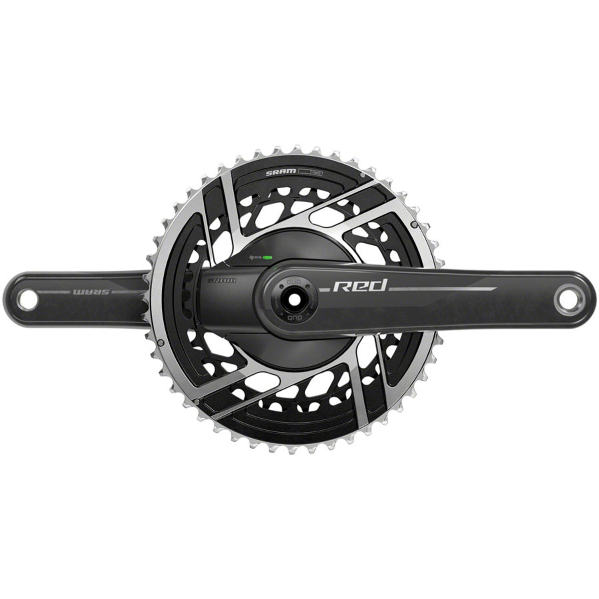Red AXS Power Meter Crankset E1 - 2x 12-Speed - 8-Bolt Direct Mount - DUB Spindle Interface - Natural Carbon