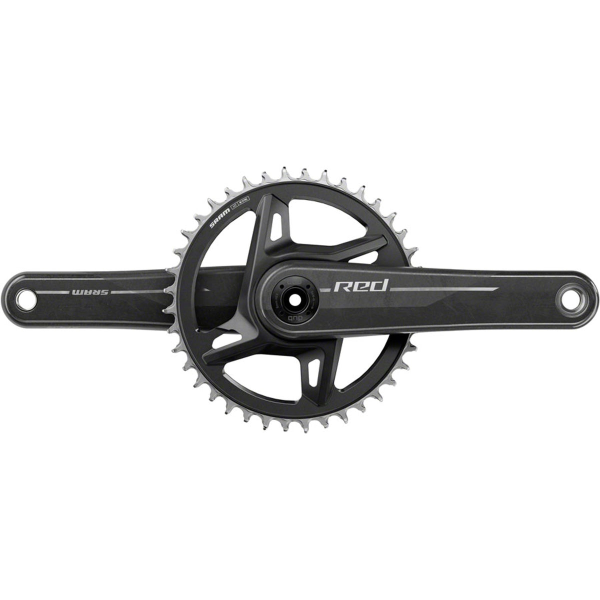 Red 1x XPLR 13-Speed Wide Crankset E1 - 8-Bolt Direct Mount - DUB Spindle - Natural Carbon