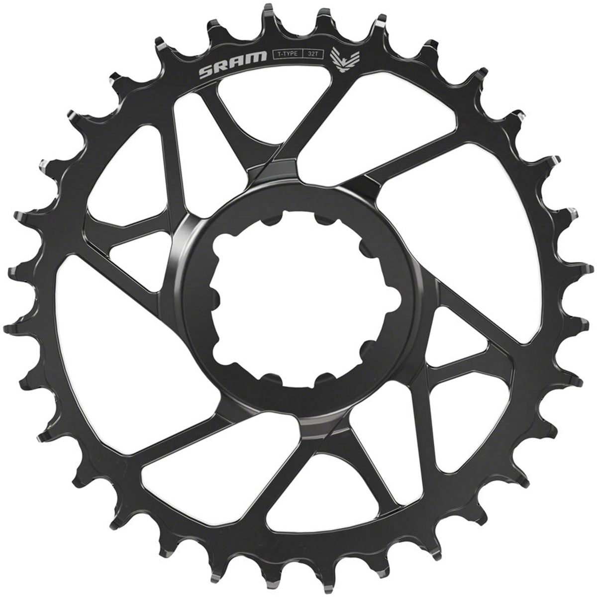 Eagle 70 T-Type Direct Mount Steel Chainring - 12-Speed - 3-Bolt Direct Mount - 3mm Offset - Black
