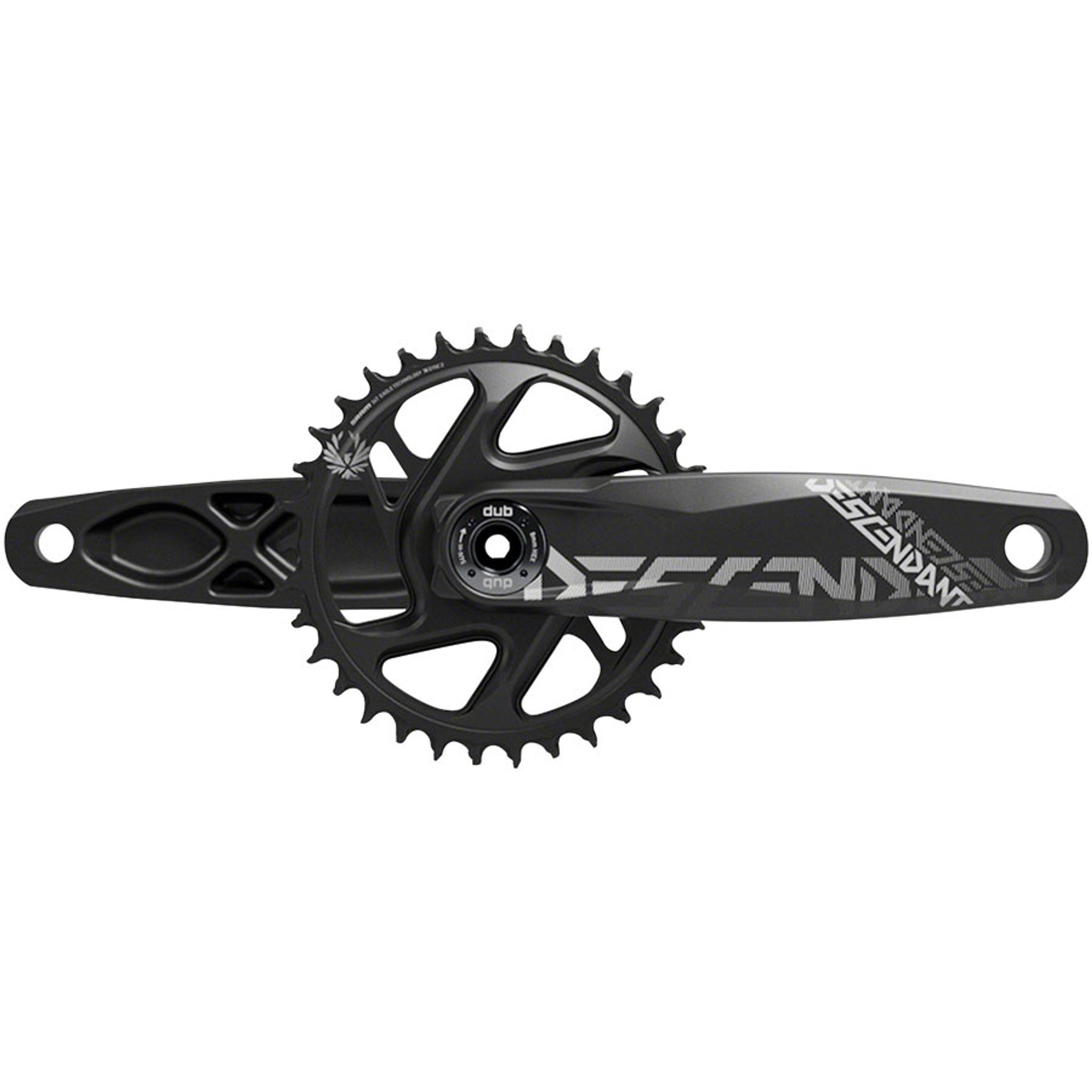 Descendant All Downhill Crankset - 165mm, 10/11-Speed, 34t, Direct Mount, DUB Spindle Interface, Black, B1