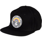 Winter Wonder Wool Snapback Hat - Black, Adjustable