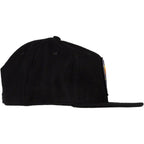 Winter Wonder Wool Snapback Hat - Black, Adjustable