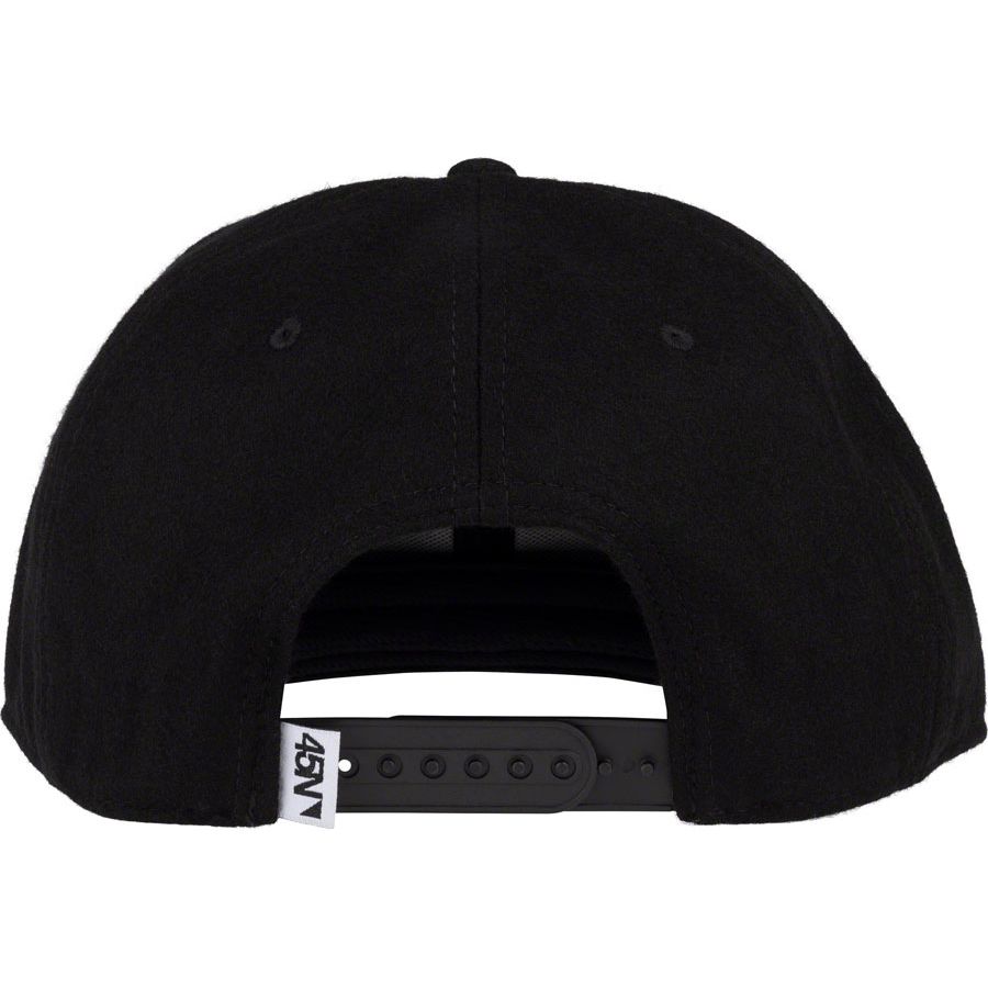 Winter Wonder Wool Snapback Hat - Black, Adjustable