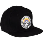 Winter Wonder Wool Snapback Hat - Black, Adjustable