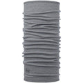 Midweight Merino Wool Multifunctional Headwear - Light Gray Melange, One Size