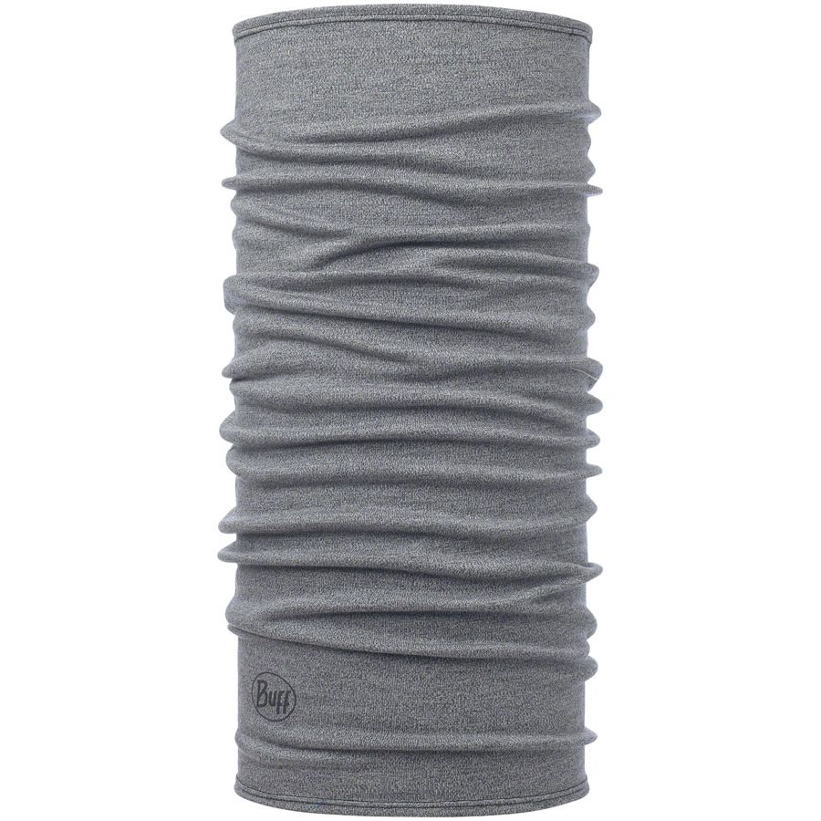 Midweight Merino Wool Multifunctional Headwear - Light Gray Melange, One Size