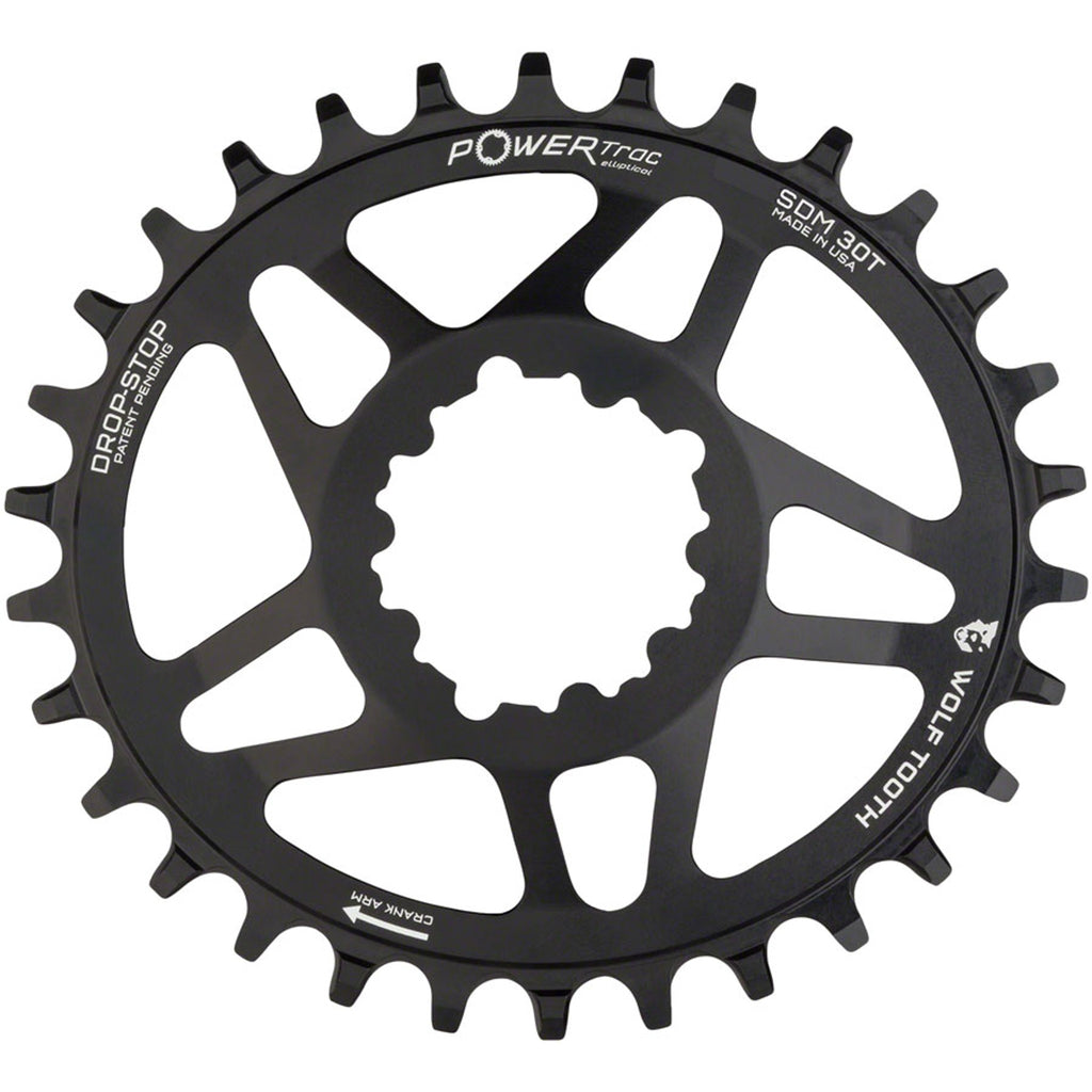 PowerTrac Elliptical SRAM 3-Bolt Direct Mount Chainrings