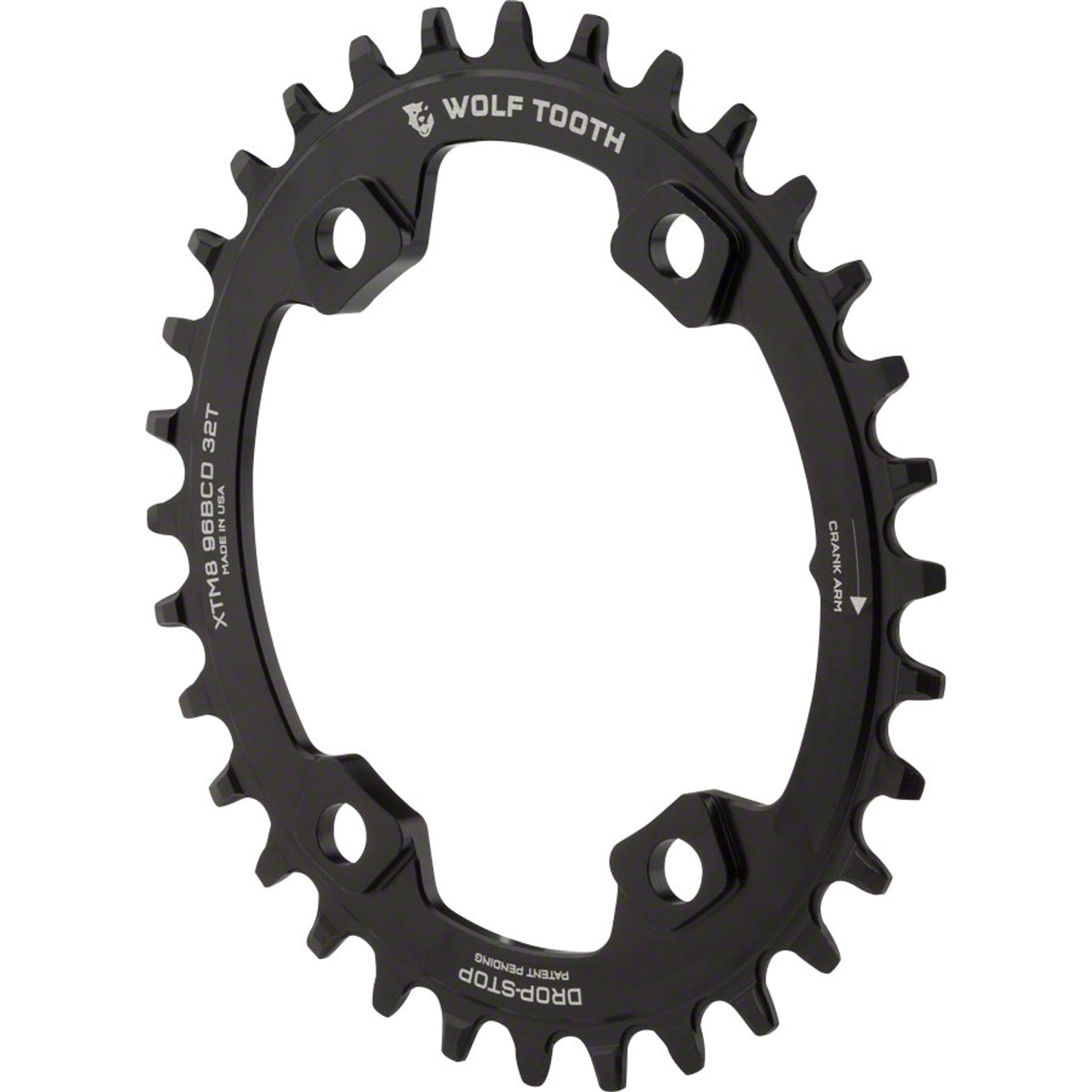 Elliptical 96 Asymmetrical BCD Chainrings for Shimano XT M8000/SLX M7000