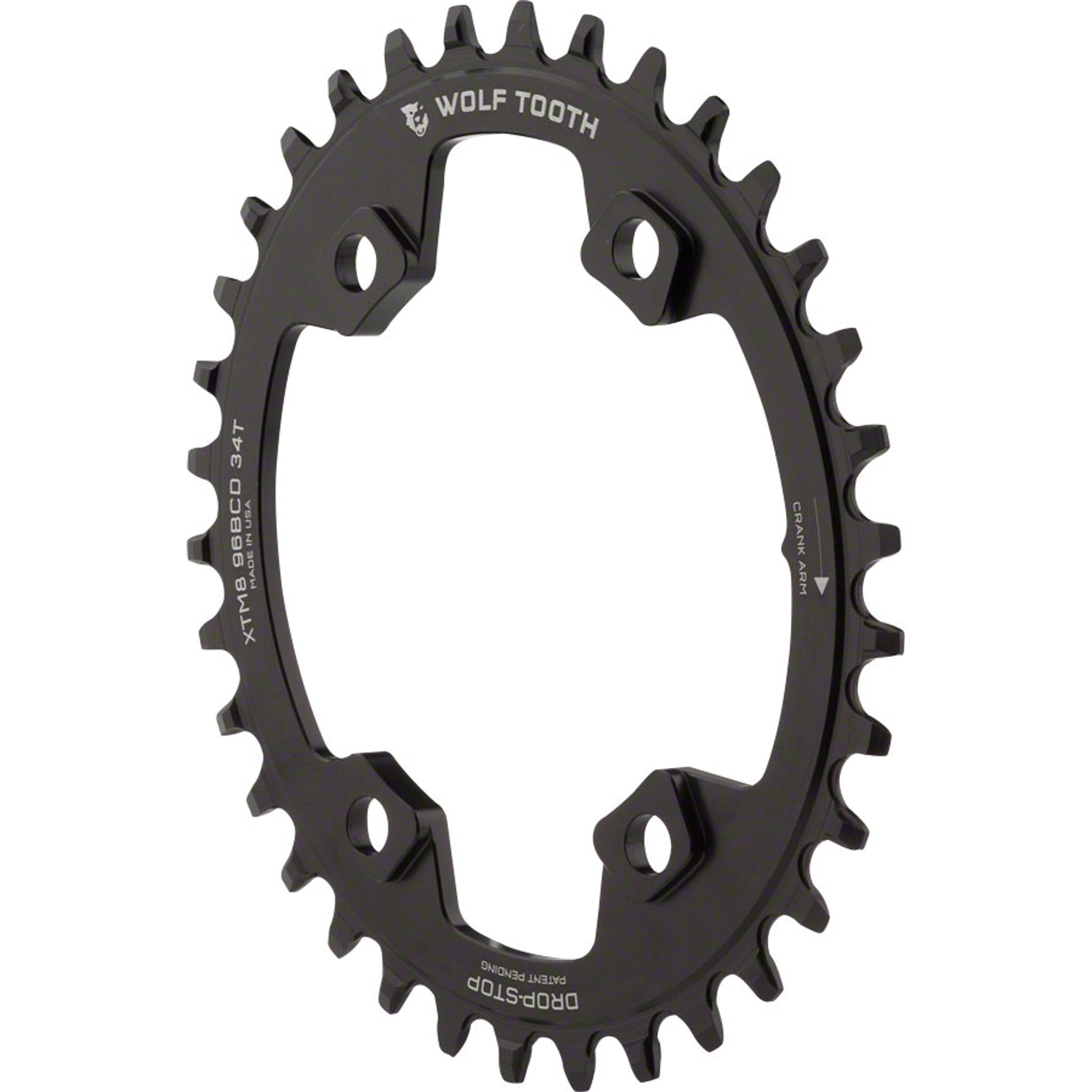 Elliptical 96 Asymmetrical BCD Chainrings for Shimano XT M8000/SLX M7000