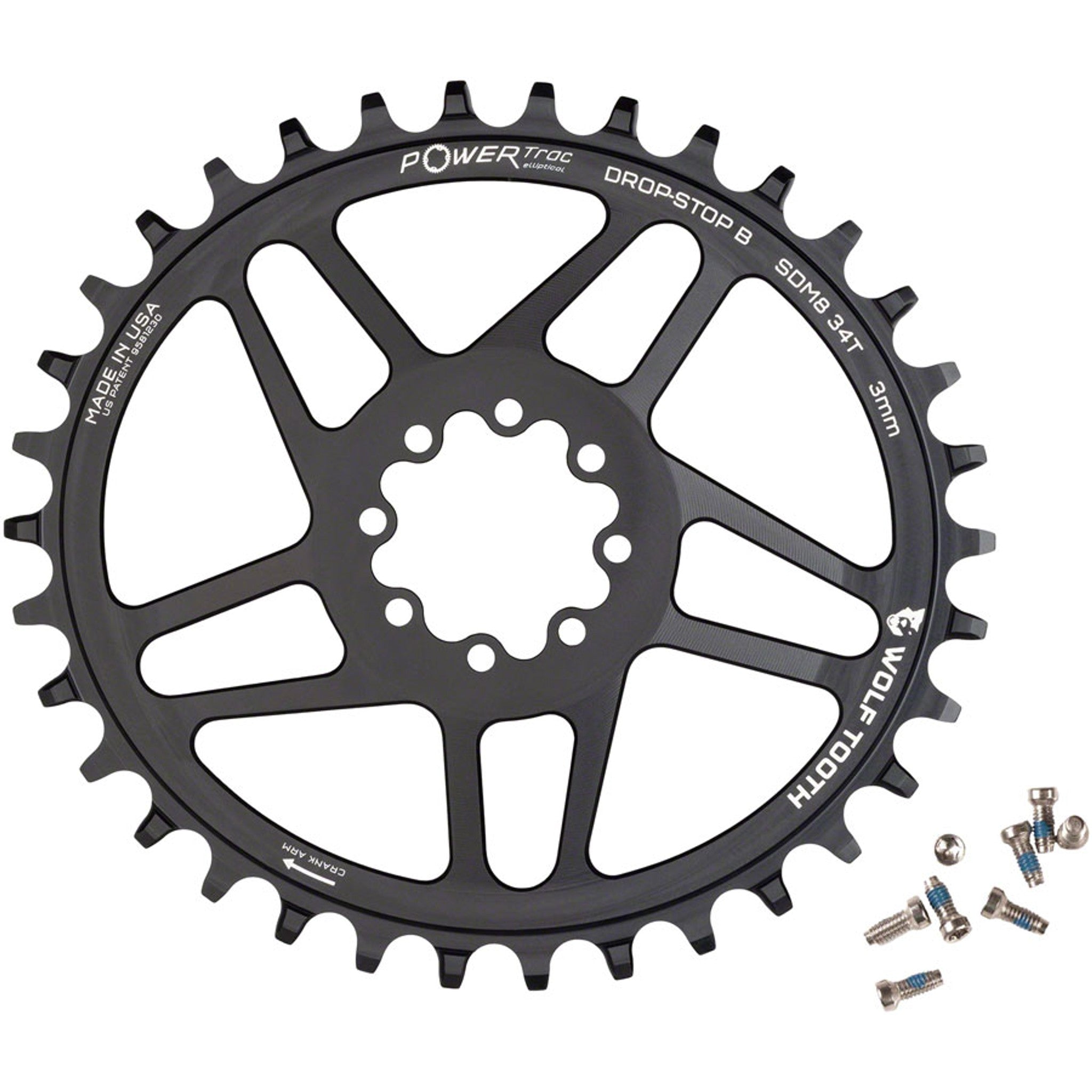 SRAM Elliptical 8-Bolt Direct Mount Chainrings - Elliptical Direct Mount Chainring - Elliptical Direct Mount Chainring