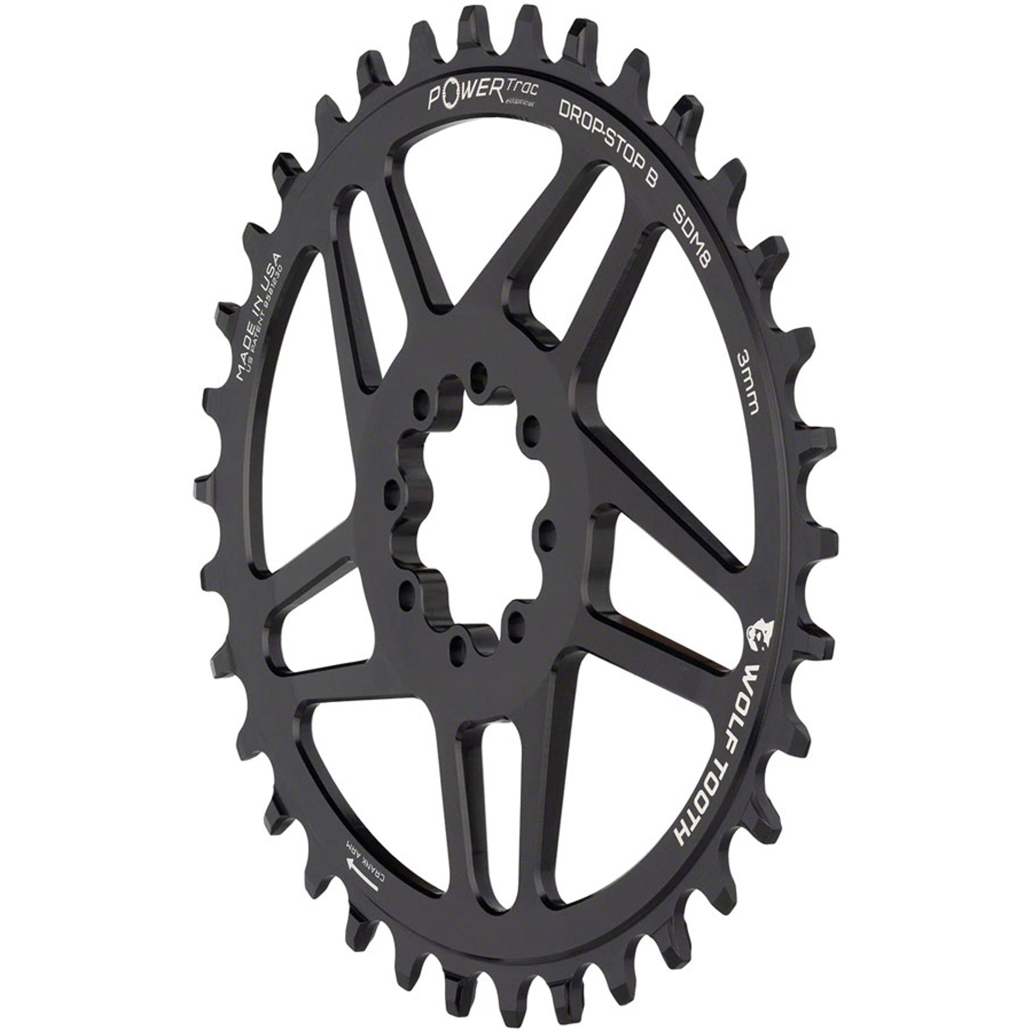 SRAM Elliptical 8-Bolt Direct Mount Chainrings - Elliptical Direct Mount Chainring - Elliptical Direct Mount Chainring