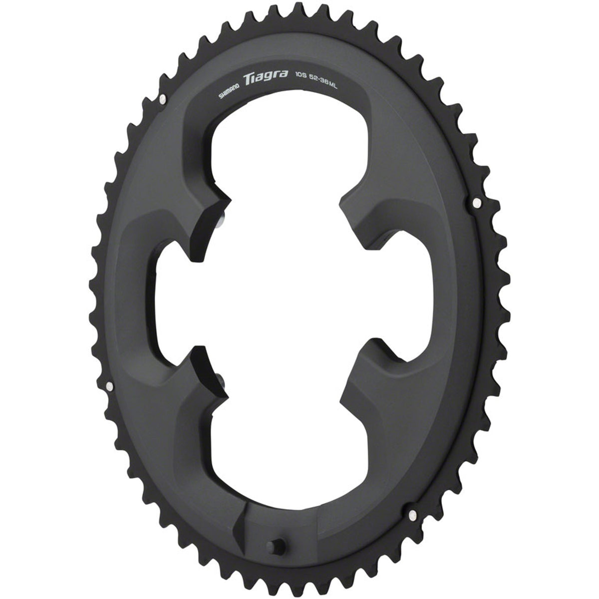 Tiagra 4700 10-Speed Chainrings - 110 BCD Asymmetric - Black