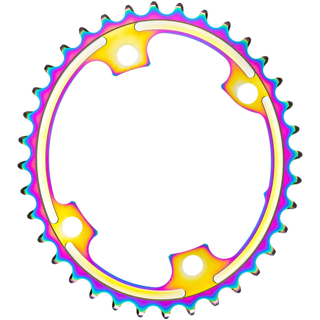 Premium Oval 110 BCD 4-Bolt Road Chainring for Shimano M9100/8000