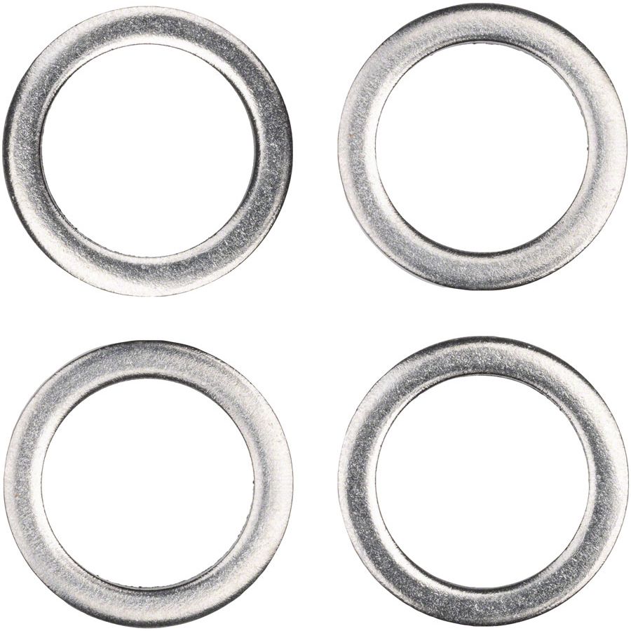 Pedal Washers - Silver, Bag of 4