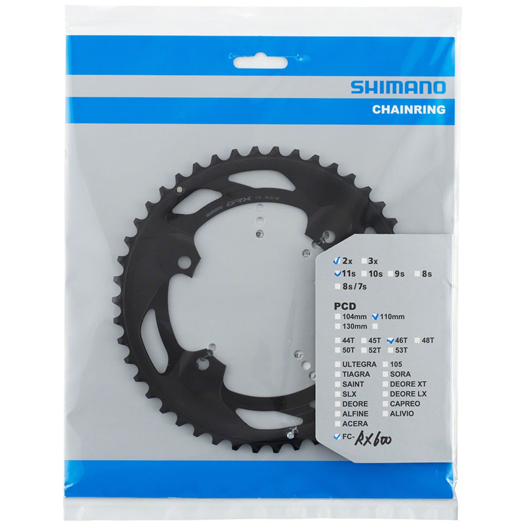 Chainring for GRX FC-RX600 - FC-RX600-10 Chainring - FC-RX600-10 Chainring
