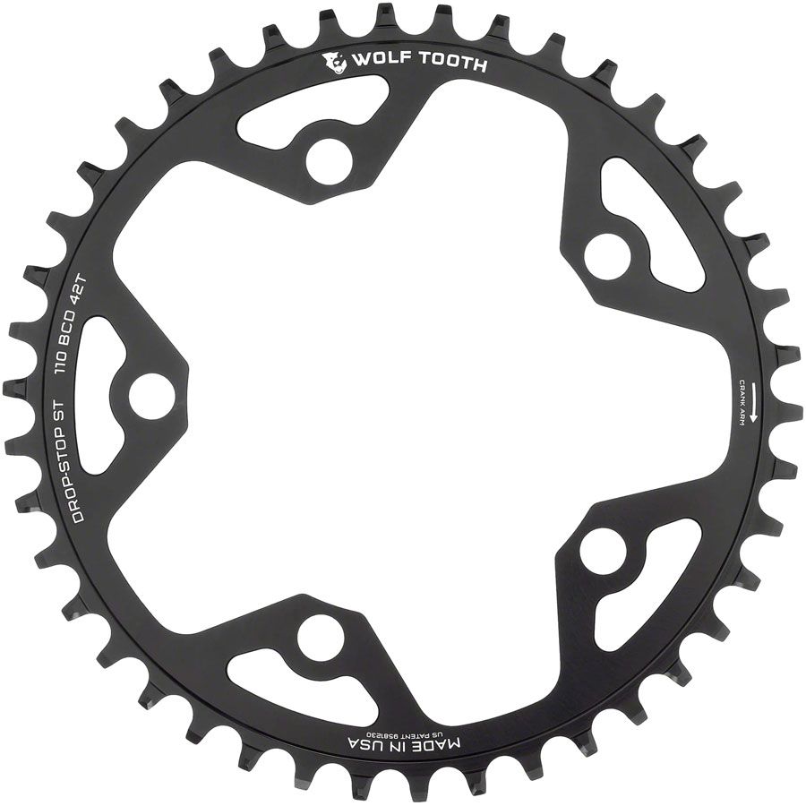 110 BCD 5-Bolt Gravel/CX/Road Chainring for 12-Speed Shimano HG+ Chain