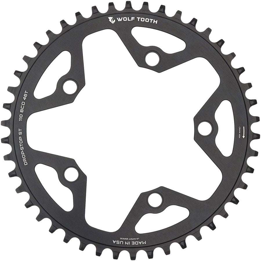 110 BCD 5-Bolt Gravel/CX/Road Chainring for 12-Speed Shimano HG+ Chain