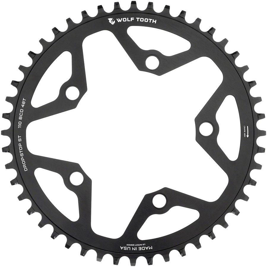 110 BCD 5-Bolt Gravel/CX/Road Chainring for 12-Speed Shimano HG+ Chain