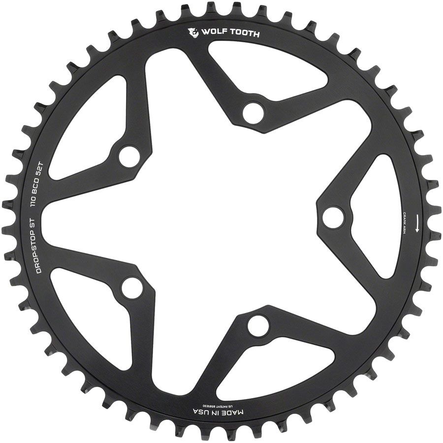 110 BCD 5-Bolt Gravel/CX/Road Chainring for 12-Speed Shimano HG+ Chain