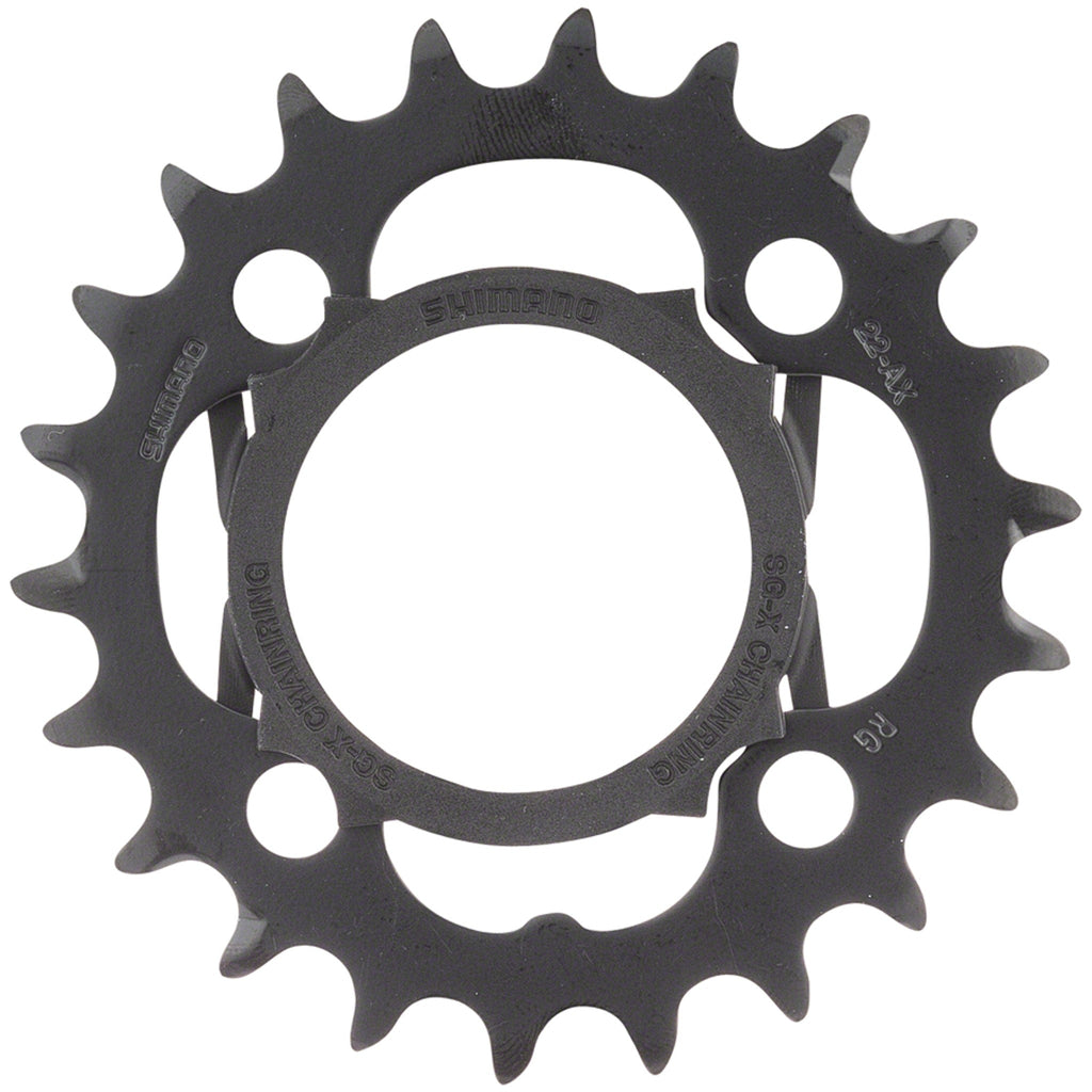 Alivio M4000 Chainring - 22t, 64 BCD, 4-Bolt, 9-Speed, Black