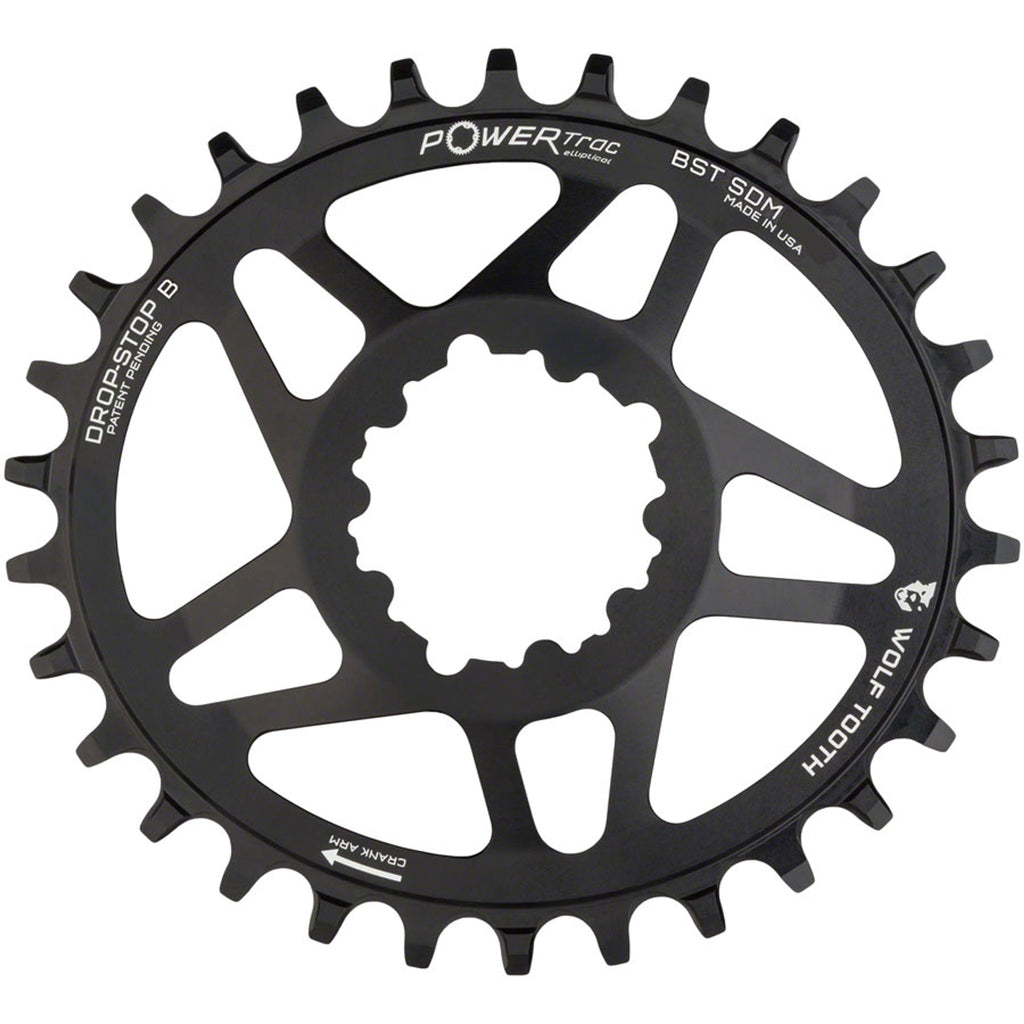 PowerTrac Elliptical SRAM 3-Bolt Direct Mount Chainrings