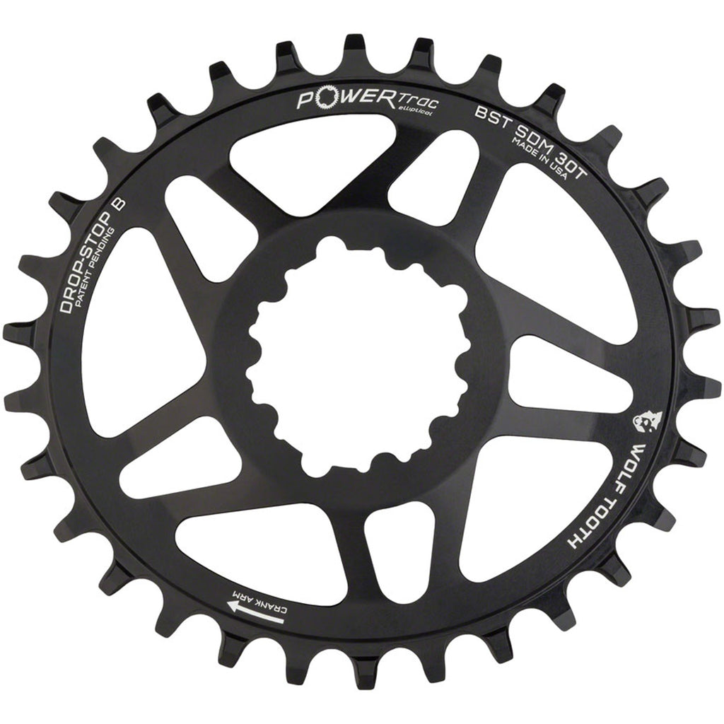 PowerTrac Elliptical SRAM 3-Bolt Direct Mount Chainrings