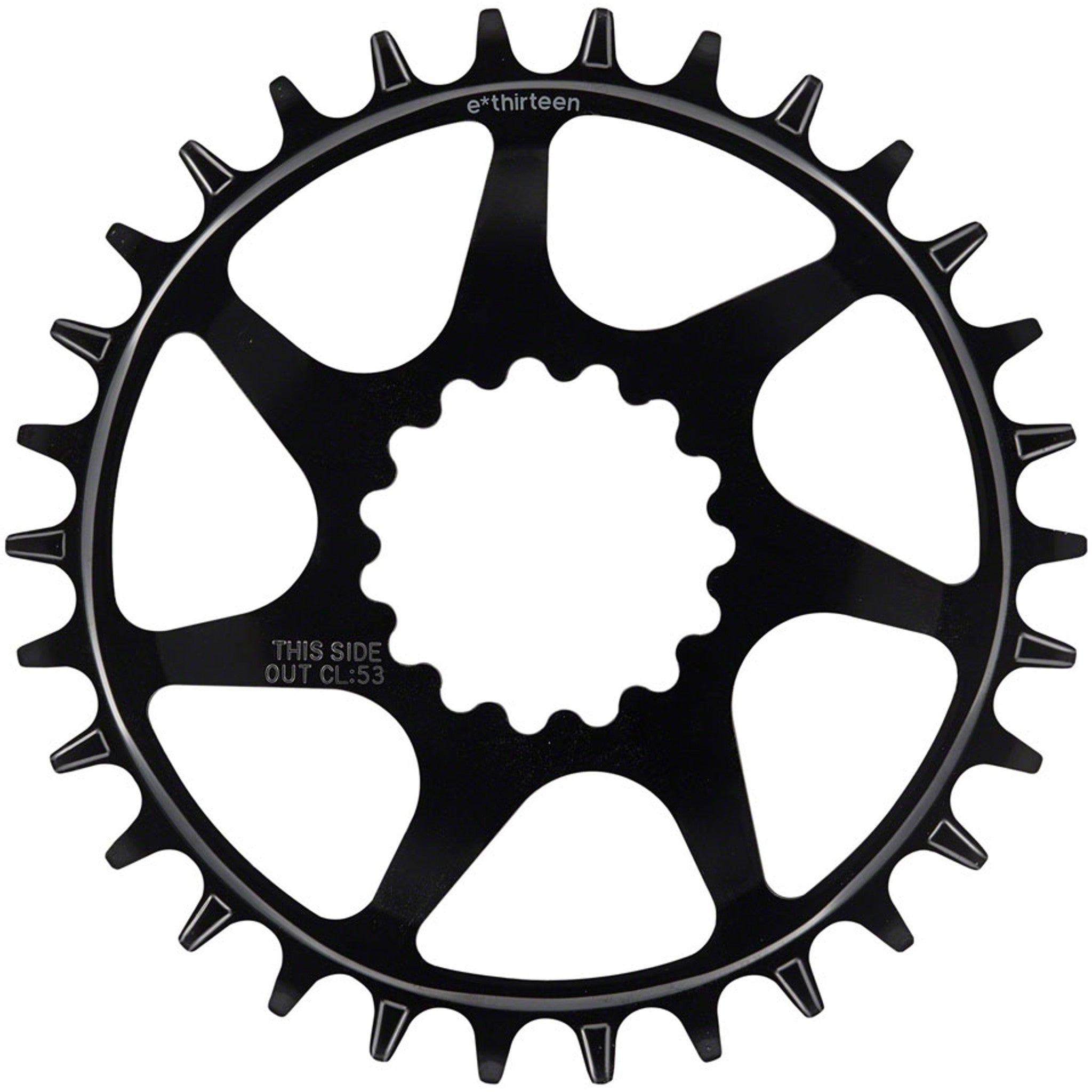 Helix Guidering - 30t, 10/11/12-Speed, 52/55mm Flip Flop CL, 3/5mm Offset, e*thirteen DM, Black