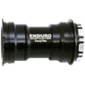 Enduro TorqTite Bottom Bracket: BBright to 24mm, Angular Contact Stainless Steel Bearing Black