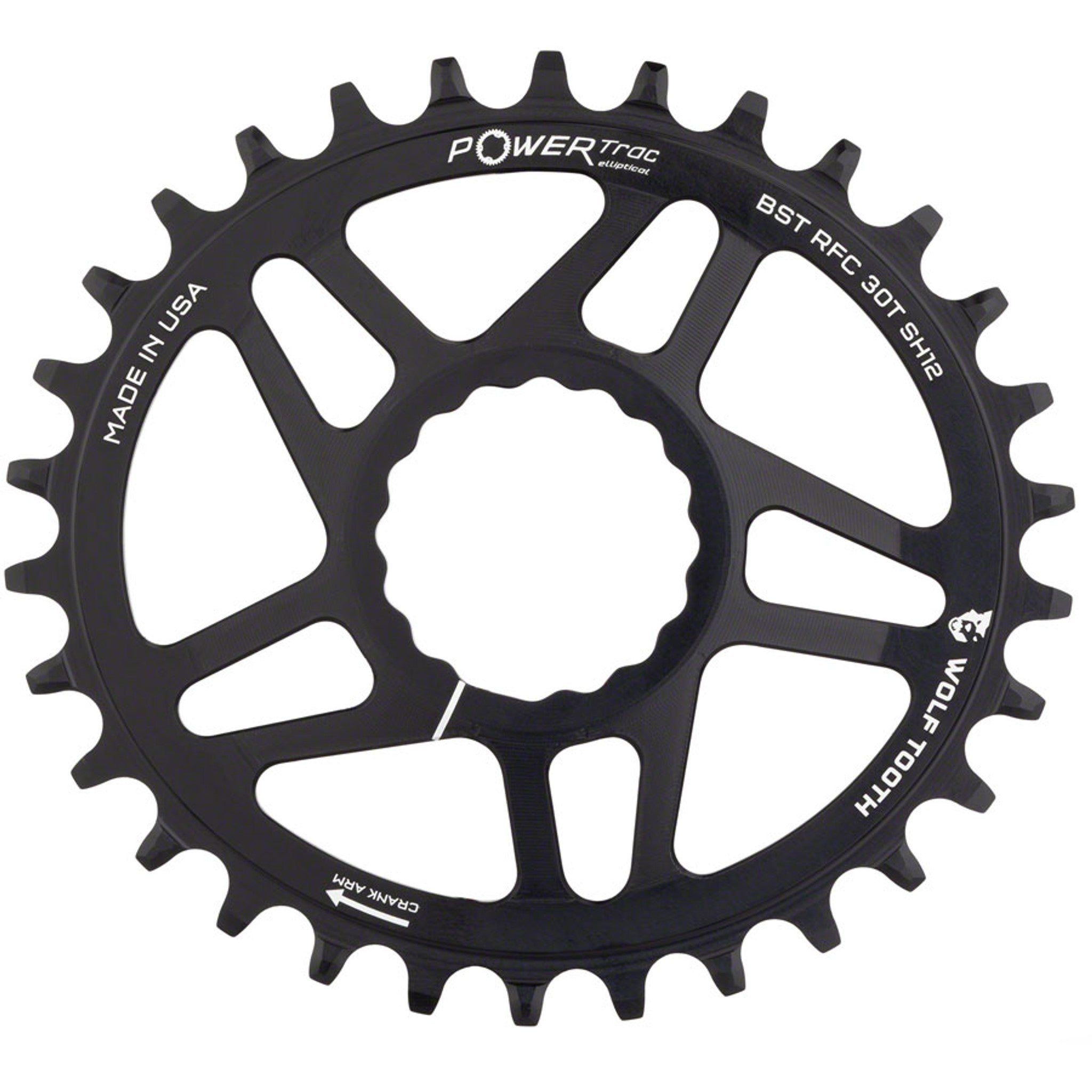 Elliptical RaceFace CINCH Hyperglide+ Direct Mount Mountain Chainrings - Elliptical Direct Mount Chainring - Elliptical Direct Mount Chainring