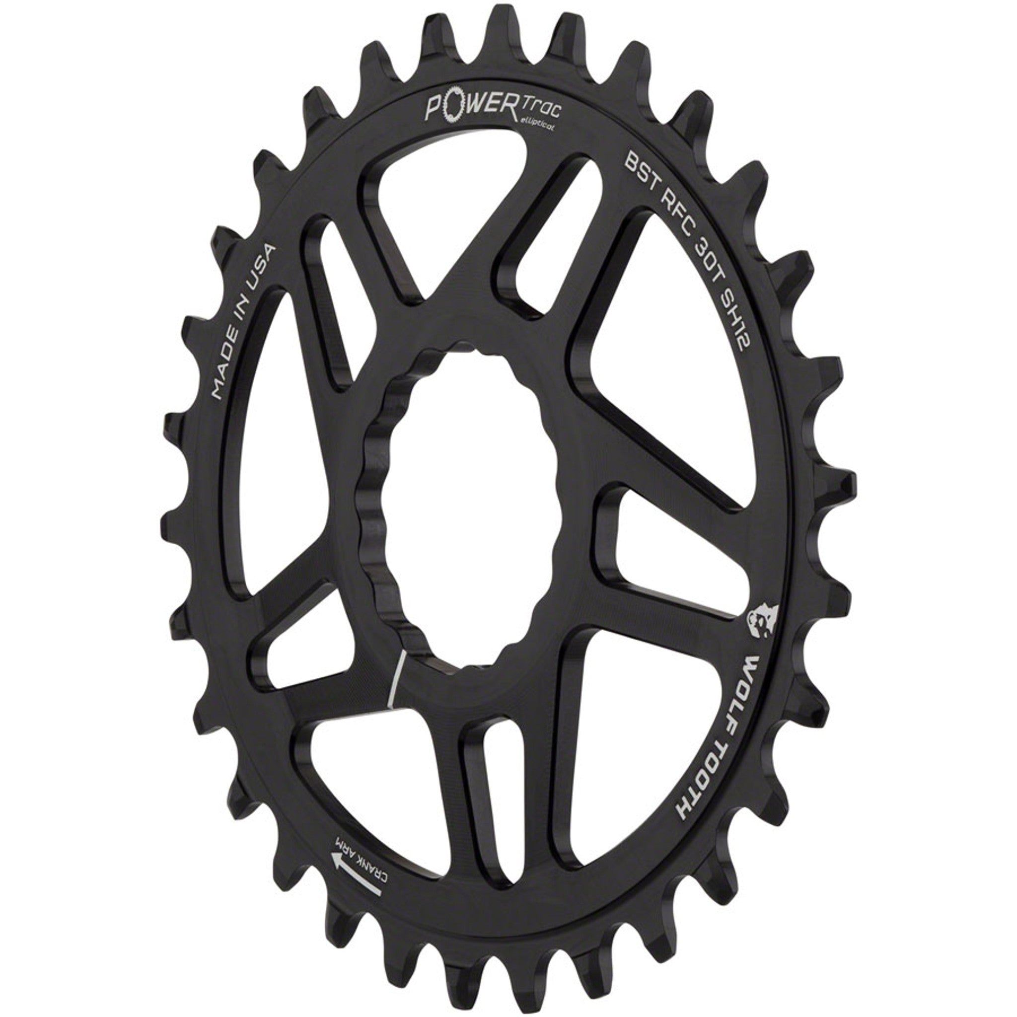 Elliptical RaceFace CINCH Hyperglide+ Direct Mount Mountain Chainrings - Elliptical Direct Mount Chainring - Elliptical Direct Mount Chainring