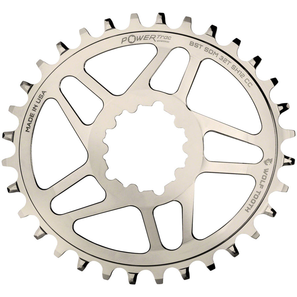 Elliptical 3-Bolt Direct Mount Chainring for Hyperglide+ Chain
