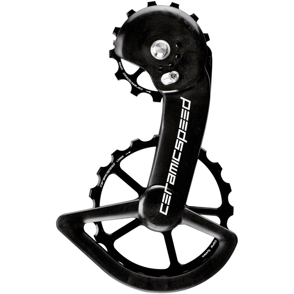 OSPW X Pulley Wheel System For Shimano GRX RX820 2x12-Speed - Aluminum Pulley - Carbon Cage - Black