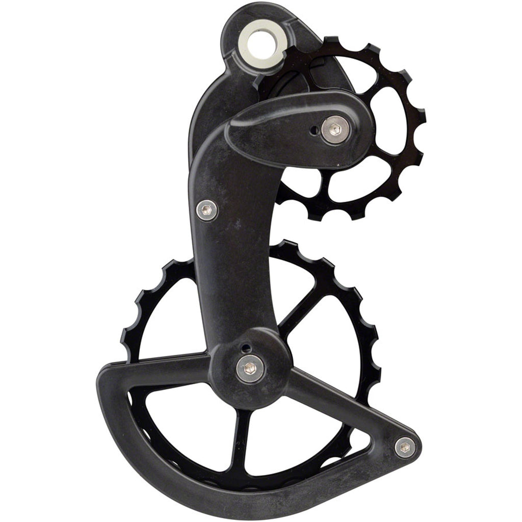 OSPW Pulley Wheel System for Campagnolo Derailleurs - Alloy Pulley, Carbon Cage, Black
