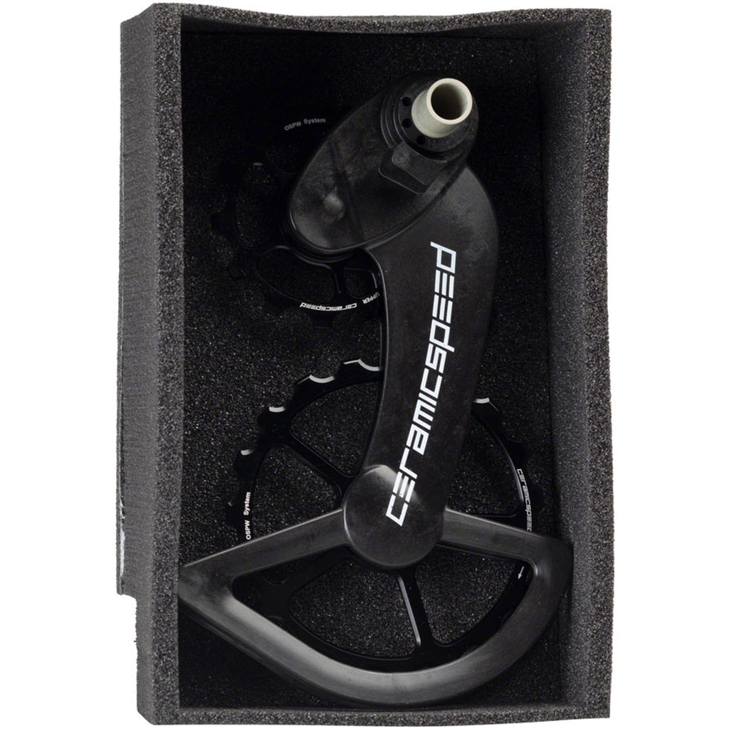 OSPW Pulley Wheel System for Campagnolo Derailleurs - Alloy Pulley, Carbon Cage, Black