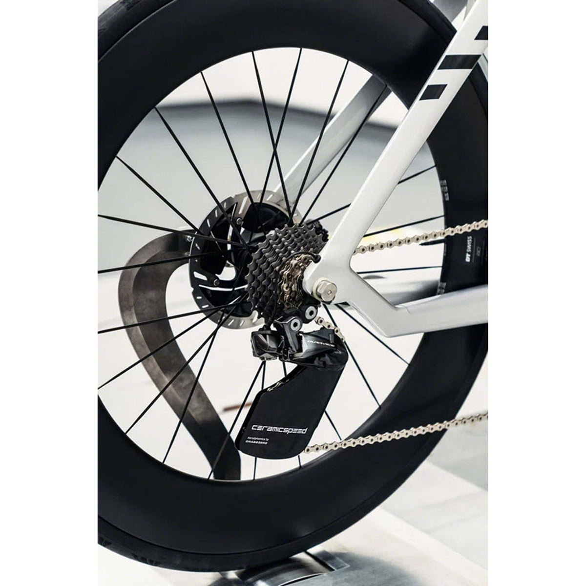 OSPW Pulley Wheel Aero System for Shimano 9200/9250 and 8100/8150 - Coated Races, Alloy Pulley, Carbon Cage, Black