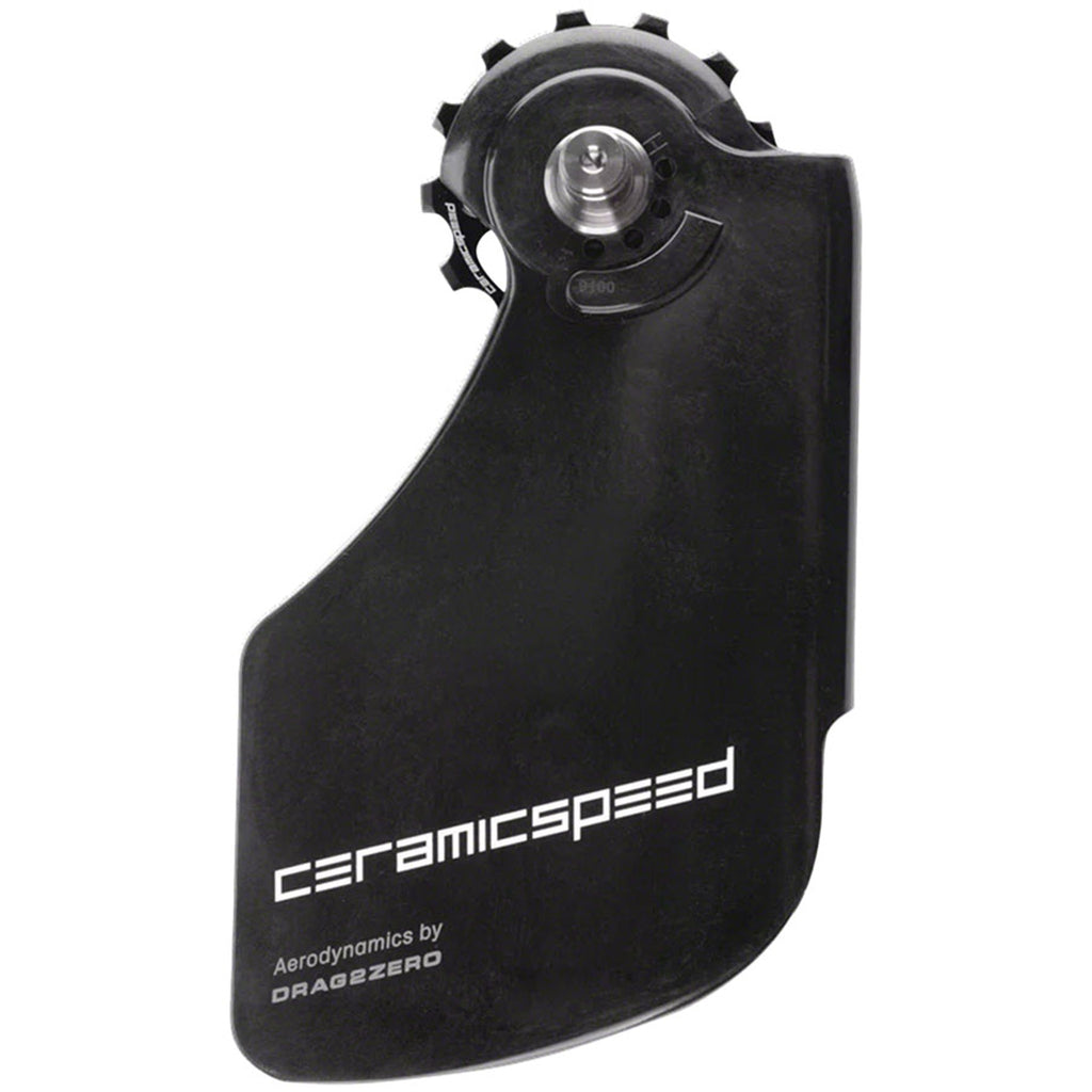 OSPW Pulley Wheel Aero System for Shimano 9100/9150 and 8000 SS/8050 SS - Coated Races, Alloy Pulley, Carbon Cage, Black