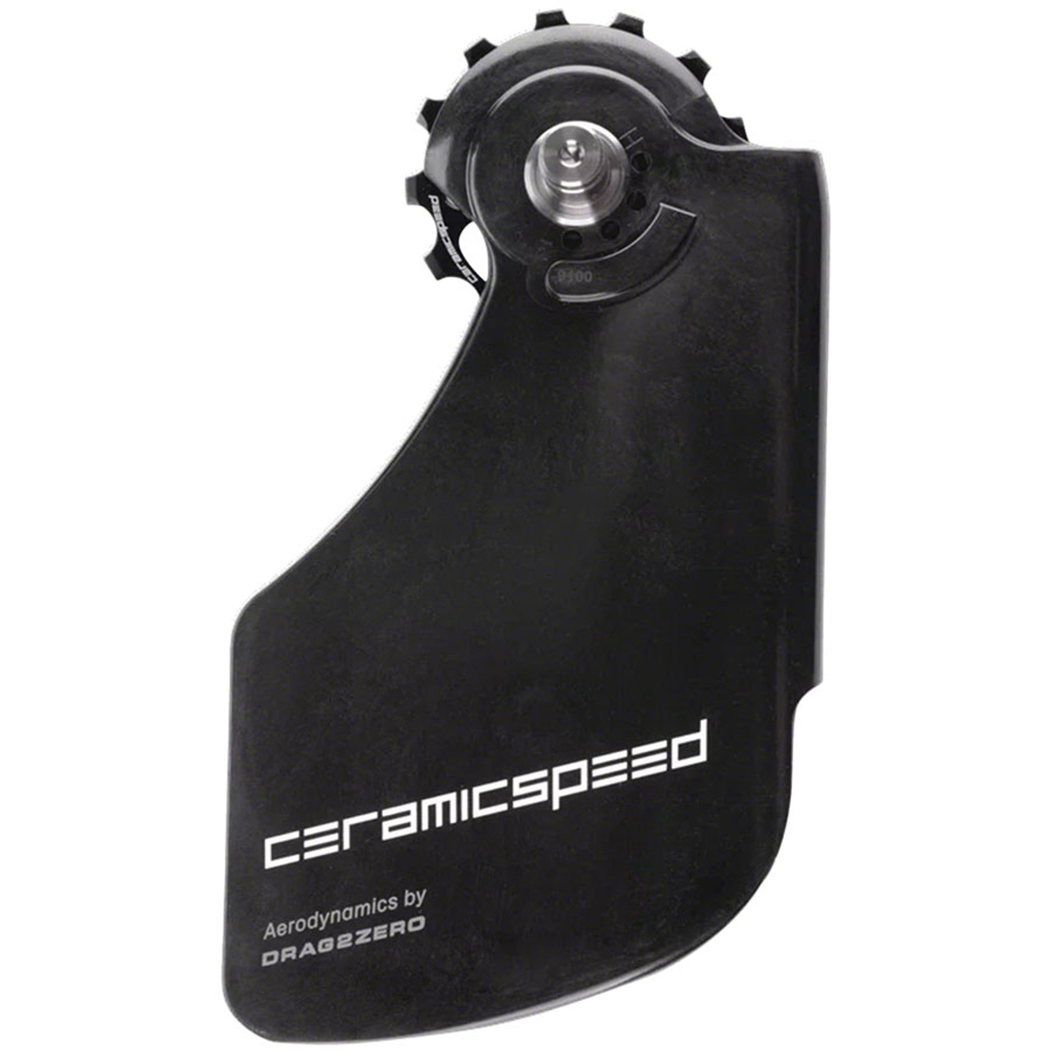OSPW Pulley Wheel Aero System for Shimano 9100/9150 and 8000 SS/8050 SS - Coated Races, Alloy Pulley, Carbon Cage, Black