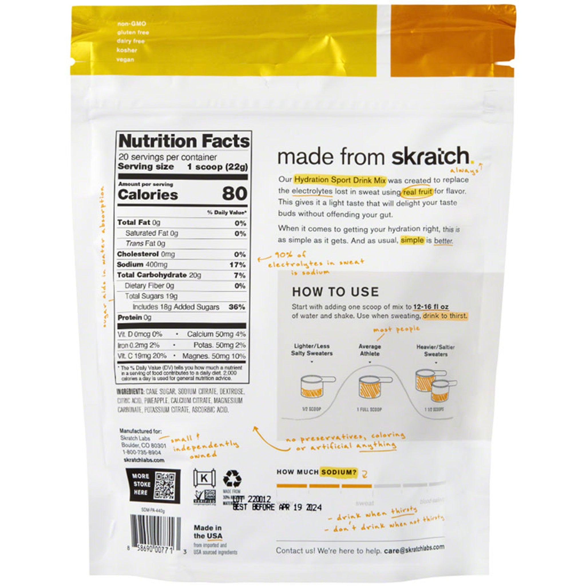 Hydration Sport Drink Mix