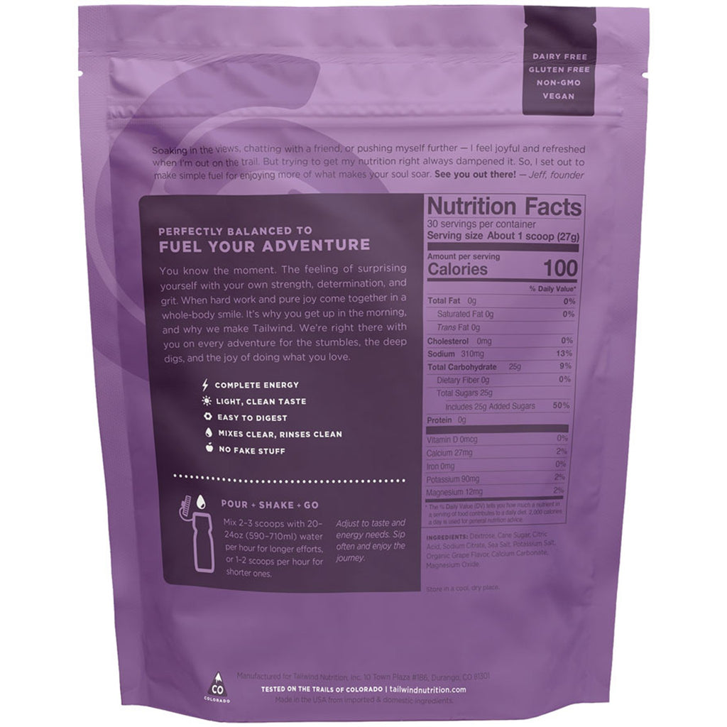 Endurance Fuel - Tailwind Endurance Fuel Grape