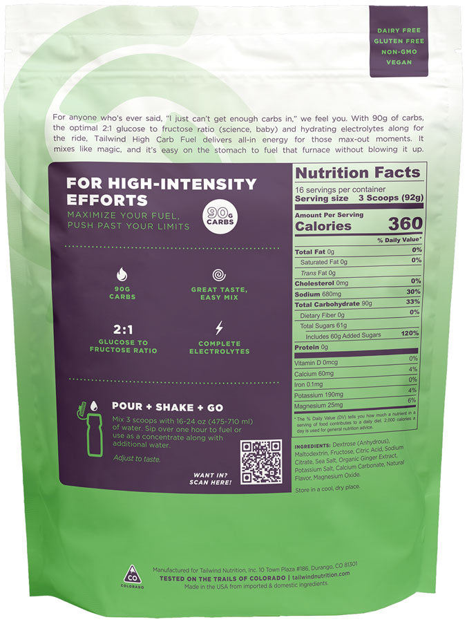 High Carb Fuel