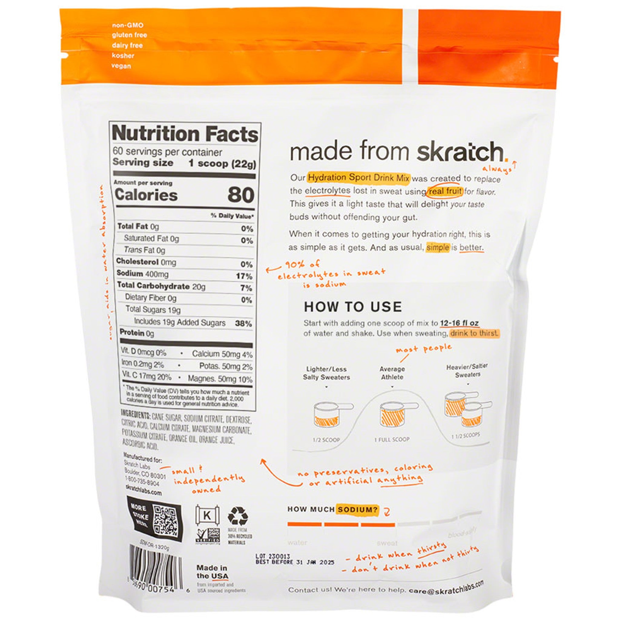 Hydration Sport Drink Mix