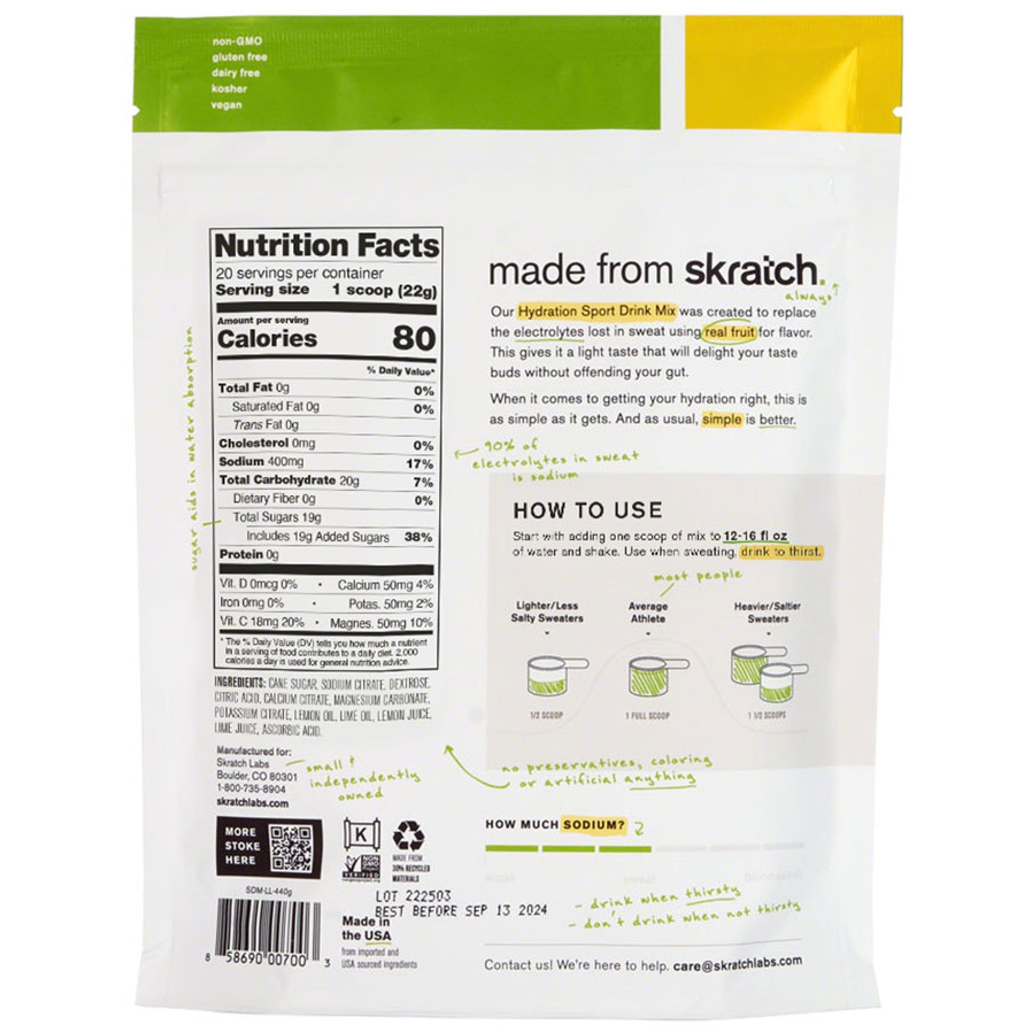 Hydration Sport Drink Mix