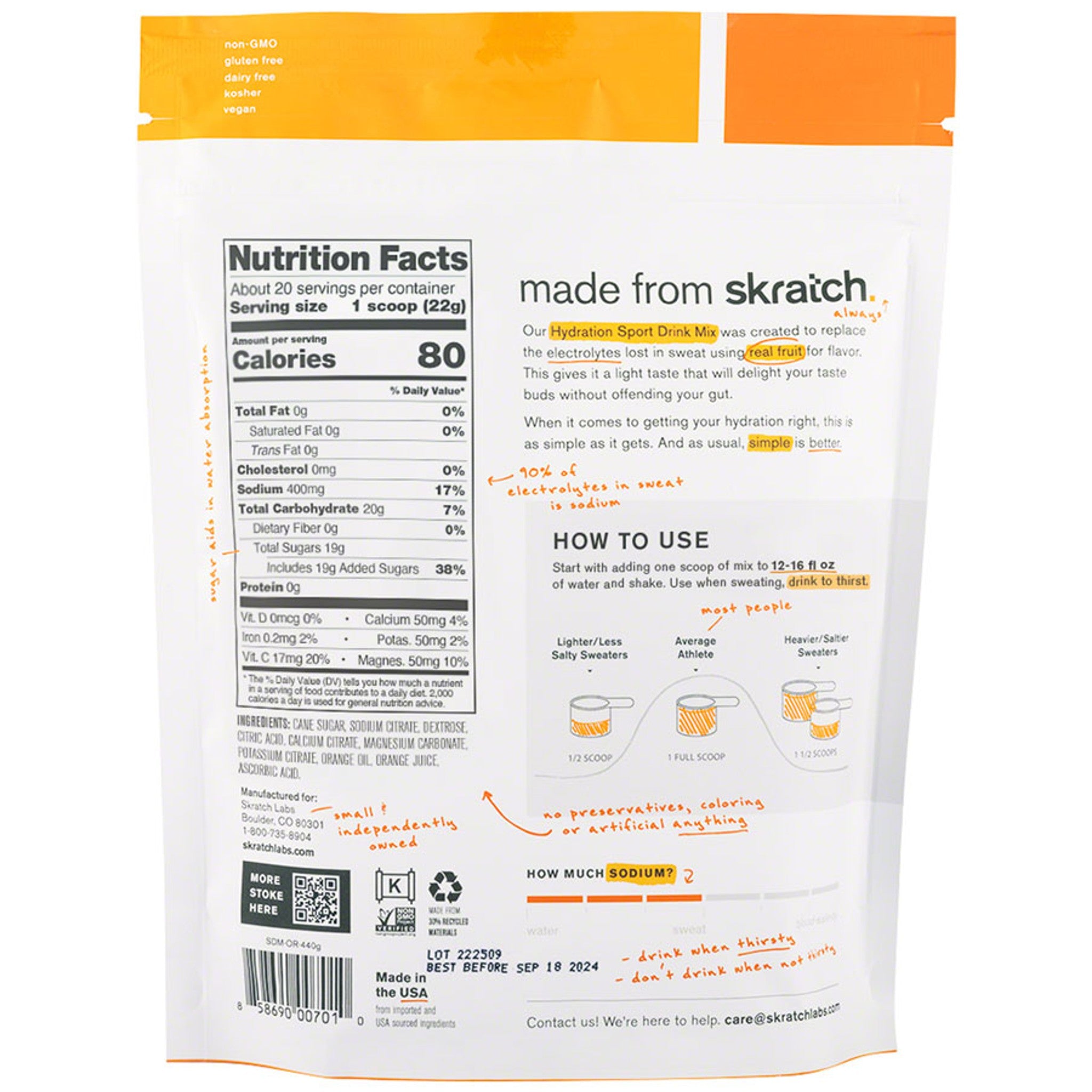 Hydration Sport Drink Mix
