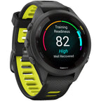 Forerunner 265S GPS Smartwatch - 42mm, Black Bezel and Case, Black/Amp Yellow Silicone Band