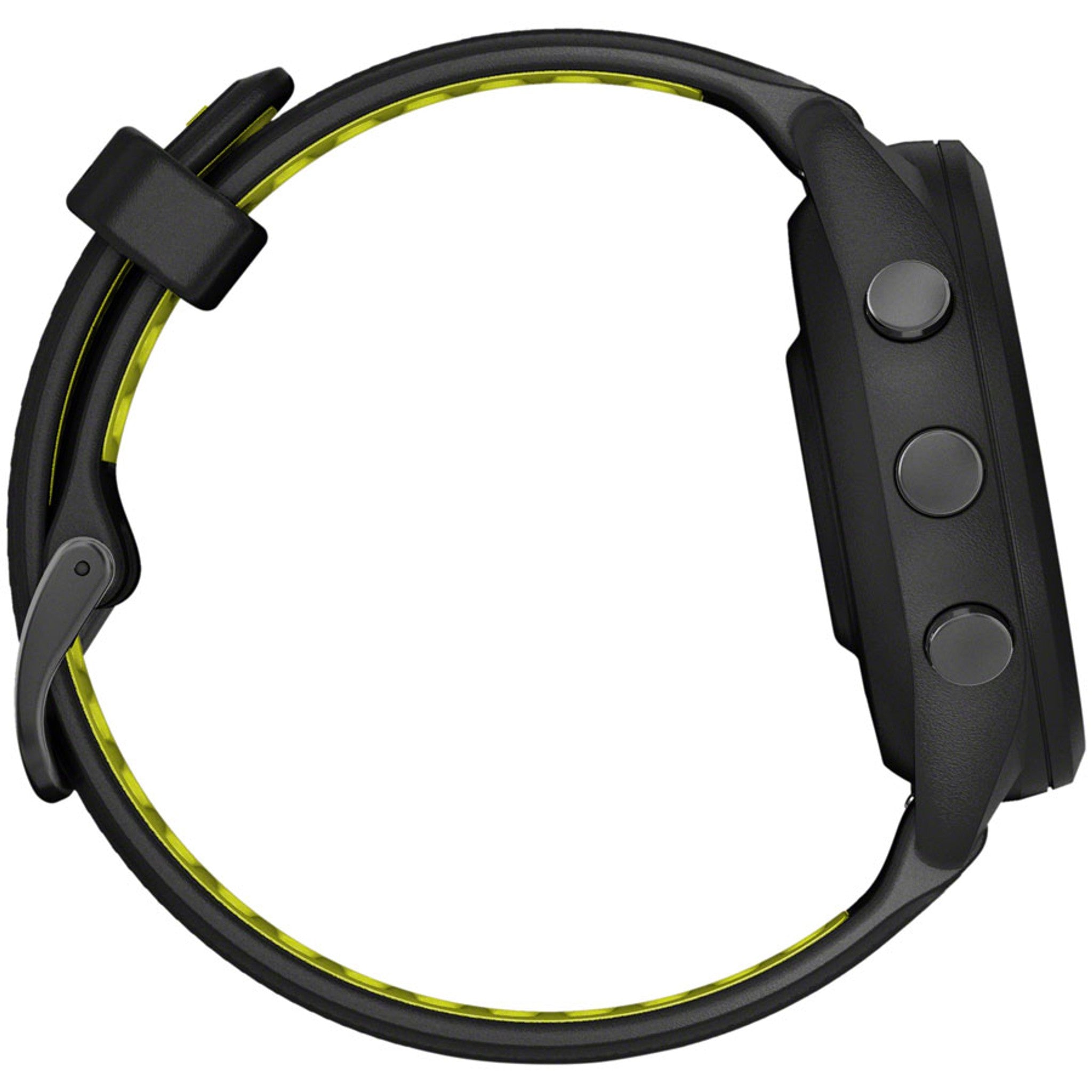 Forerunner 265S GPS Smartwatch - 42mm, Black Bezel and Case, Black/Amp Yellow Silicone Band