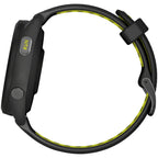 Forerunner 265S GPS Smartwatch - 42mm, Black Bezel and Case, Black/Amp Yellow Silicone Band