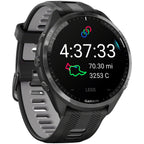 Forerunner 965 GPS Smartwatch - 47mm, Carbon Gray DLC Titanium Bezel, Black Case and Black/Powder Gray Silicone Band