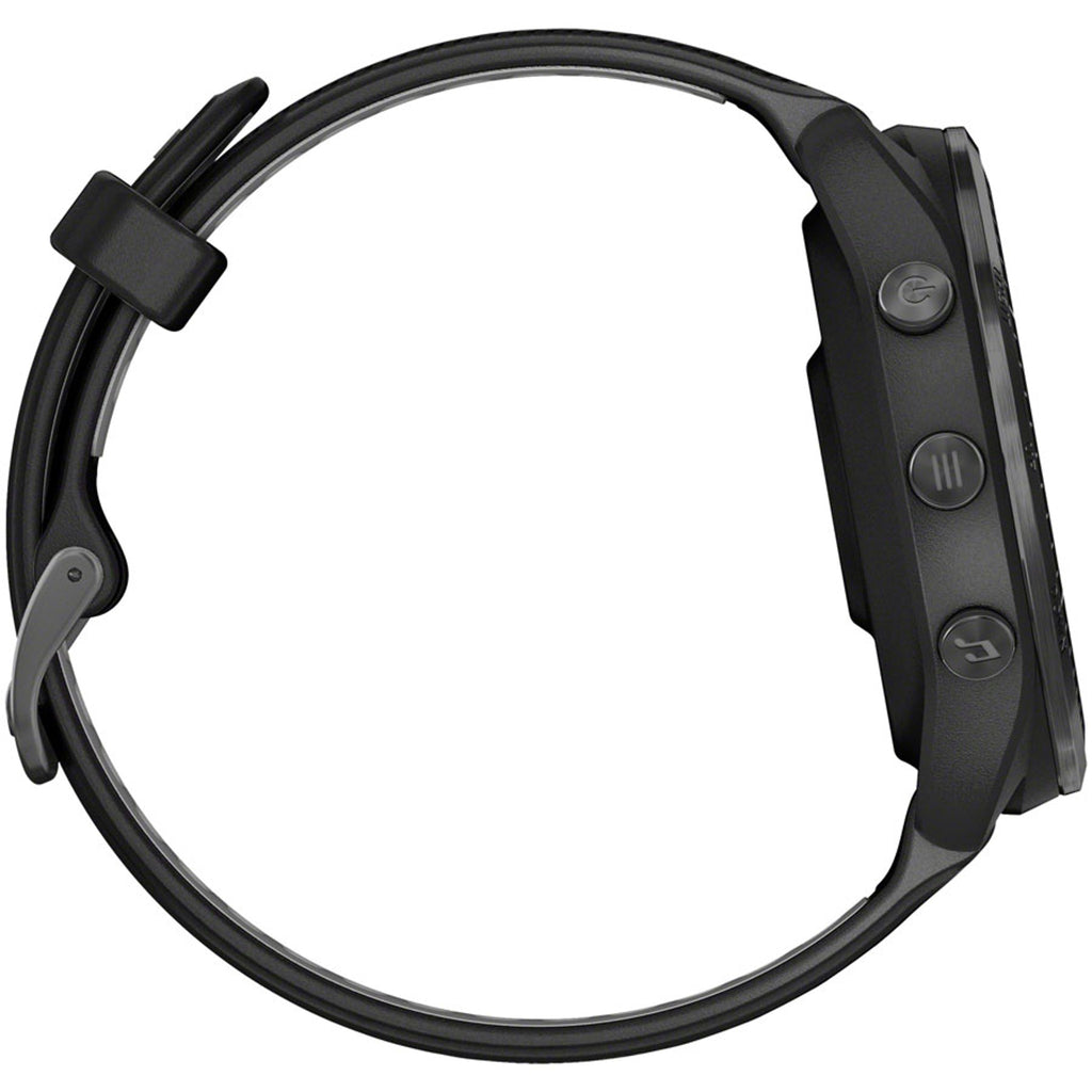 Forerunner 965 GPS Smartwatch - 47mm, Carbon Gray DLC Titanium Bezel, Black Case and Black/Powder Gray Silicone Band